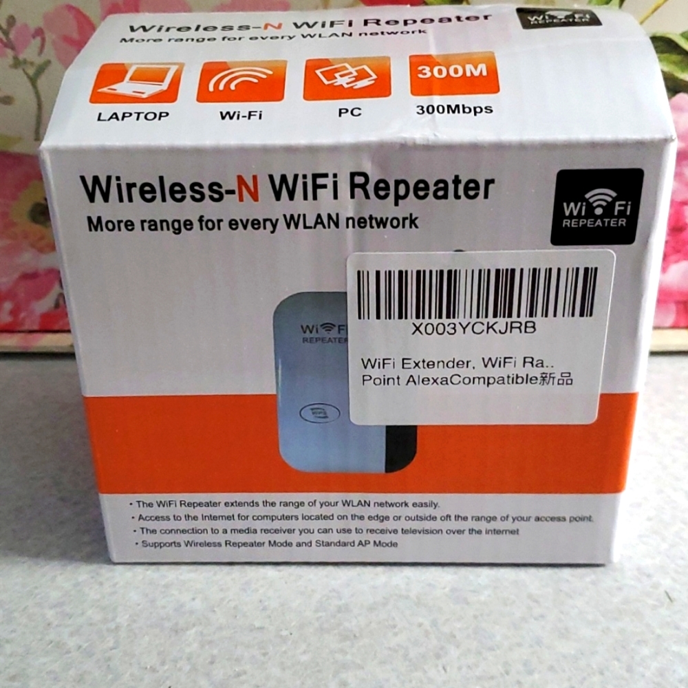 **Never Used**Alexa-compatible Wireless WiFi Repeater to extend the signal range